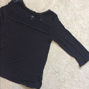 H&M black jersey top